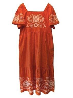 Gently Used Joanie Clothing Embroidered ALICE Summer Dress! Size US 22!